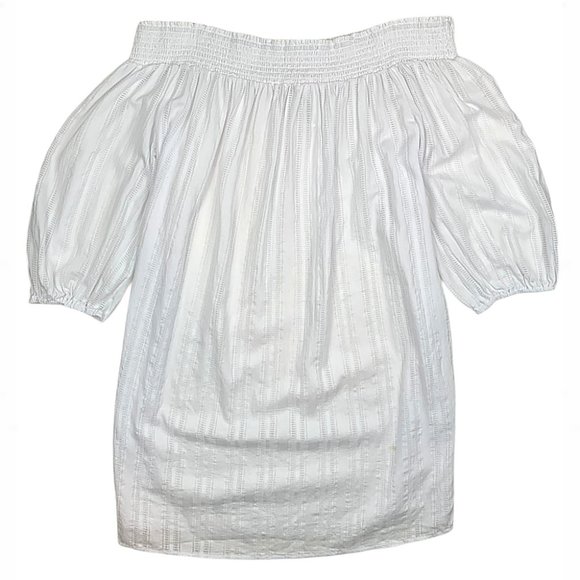 Ralph Lauren Smocked Off-The-Shoulder Cover-Up - Picture 10 of 14